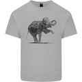 Dancing Musical Elephant Ghetto Blaster Kids T-Shirt Childrens Sports Grey