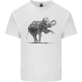 Dancing Musical Elephant Ghetto Blaster Mens Cotton T-Shirt Tee Top White