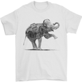 Dancing Musical Elephant Ghetto Blaster Mens T-Shirt Cotton Gildan White