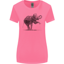 Dancing Musical Elephant Ghetto Blaster Womens Wider Cut T-Shirt Azalea