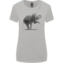 Dancing Musical Elephant Ghetto Blaster Womens Wider Cut T-Shirt Sports Grey