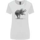 Dancing Musical Elephant Ghetto Blaster Womens Wider Cut T-Shirt White