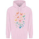 Dandelion Butterfly Plant Gardening Childrens Kids Hoodie Light Pink