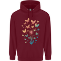 Dandelion Butterfly Plant Gardening Childrens Kids Hoodie Maroon