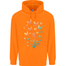 Dandelion Butterfly Plant Gardening Childrens Kids Hoodie Orange