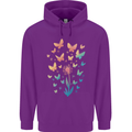 Dandelion Butterfly Plant Gardening Childrens Kids Hoodie Purple
