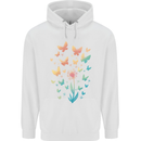 Dandelion Butterfly Plant Gardening Childrens Kids Hoodie White