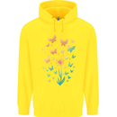 Dandelion Butterfly Plant Gardening Childrens Kids Hoodie Yellow