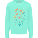 Dandelion Butterfly Plant Gardening Kids Sweatshirt Jumper Peppermint