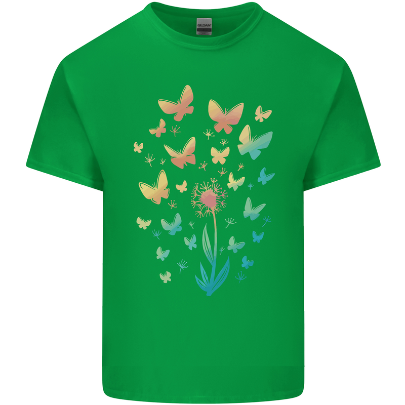 Dandelion Butterfly Plant Gardening Kids T-Shirt Childrens Irish Green