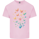 Dandelion Butterfly Plant Gardening Kids T-Shirt Childrens Light Pink