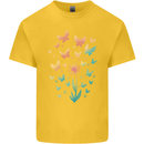Dandelion Butterfly Plant Gardening Kids T-Shirt Childrens Yellow