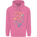 Dandelion Butterfly Plant Gardening Mens 80% Cotton Hoodie Azelea