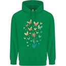Dandelion Butterfly Plant Gardening Mens 80% Cotton Hoodie Irish Green