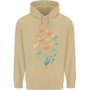 Dandelion Butterfly Plant Gardening Mens 80% Cotton Hoodie Sand