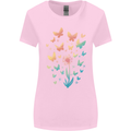 Dandelion Butterfly Plant Gardening Womens Wider Cut T-Shirt Light Pink