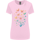 Dandelion Butterfly Plant Gardening Womens Wider Cut T-Shirt Light Pink
