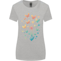 Dandelion Butterfly Plant Gardening Womens Wider Cut T-Shirt Sports Grey