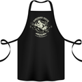 Dangerous Curves Mechanic on Duty Biker Cotton Apron 100% Organic Black