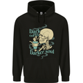 Dark Coffee Darker Soul Skull Childrens Kids Hoodie Black