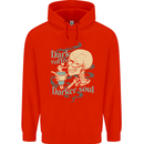 Dark Coffee Darker Soul Skull Childrens Kids Hoodie Bright Red