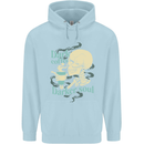 Dark Coffee Darker Soul Skull Childrens Kids Hoodie Light Blue