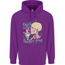 Dark Coffee Darker Soul Skull Childrens Kids Hoodie Purple