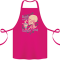 Dark Coffee Darker Soul Skull Cotton Apron 100% Organic Pink