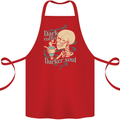 Dark Coffee Darker Soul Skull Cotton Apron 100% Organic Red