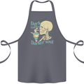 Dark Coffee Darker Soul Skull Cotton Apron 100% Organic Steel