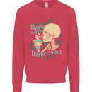Dark Coffee Darker Soul Skull Kids Sweatshirt Jumper Heliconia