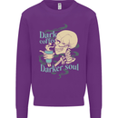 Dark Coffee Darker Soul Skull Kids Sweatshirt Jumper Purple
