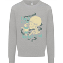Dark Coffee Darker Soul Skull Kids Sweatshirt Jumper Sports Grey