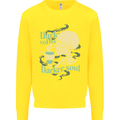 Dark Coffee Darker Soul Skull Kids Sweatshirt Jumper Yellow