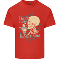 Dark Coffee Darker Soul Skull Kids T-Shirt Childrens Red