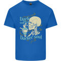 Dark Coffee Darker Soul Skull Kids T-Shirt Childrens Royal Blue