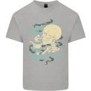 Dark Coffee Darker Soul Skull Kids T-Shirt Childrens Sports Grey