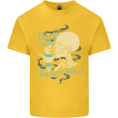 Dark Coffee Darker Soul Skull Kids T-Shirt Childrens Yellow