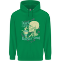 Dark Coffee Darker Soul Skull Mens 80% Cotton Hoodie Irish Green