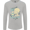 Dark Coffee Darker Soul Skull Mens Long Sleeve T-Shirt Sports Grey