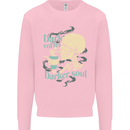 Dark Coffee Darker Soul Skull Mens Sweatshirt Jumper Light Pink