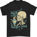 Dark Coffee Darker Soul Skull Mens T-Shirt 100% Cotton Black