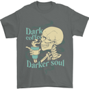 Dark Coffee Darker Soul Skull Mens T-Shirt 100% Cotton Charcoal
