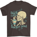 Dark Coffee Darker Soul Skull Mens T-Shirt 100% Cotton Dark Chocolate