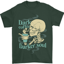 Dark Coffee Darker Soul Skull Mens T-Shirt 100% Cotton Forest Green