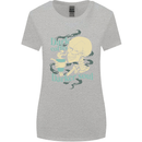 Dark Coffee Darker Soul Skull Womens Wider Cut T-Shirt Sports Grey
