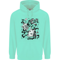 Dark Magic Black Voodoo Magic Mushrooms Childrens Kids Hoodie Peppermint