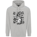 Dark Magic Black Voodoo Magic Mushrooms Childrens Kids Hoodie Sports Grey