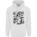 Dark Magic Black Voodoo Magic Mushrooms Childrens Kids Hoodie White