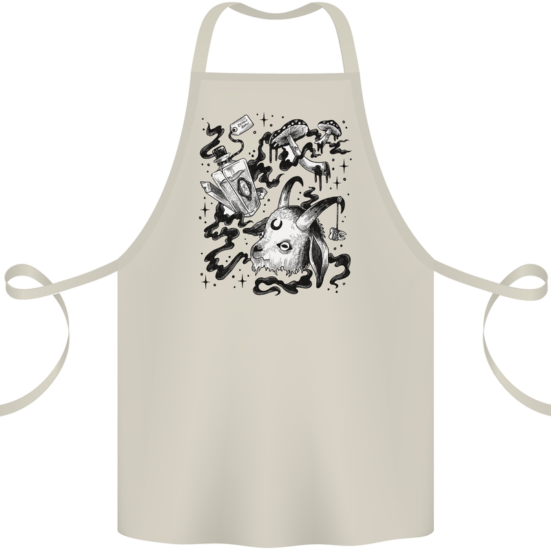 Dark Magic Black Voodoo Magic Mushrooms Cotton Apron 100% Organic Natural